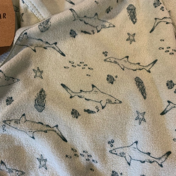 NWT Rabbit + Bear organic by Emily & Oliver 6-9m one piece jumpsuit mint green - Picture 6 of 10